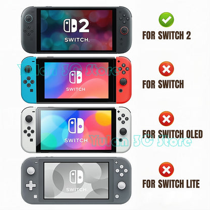 Joycon 2 Solid Color / Transparent Custom DIY Replacement Full Set Buttons for Nintendo Switch 2 Joy Con Controller Accessories