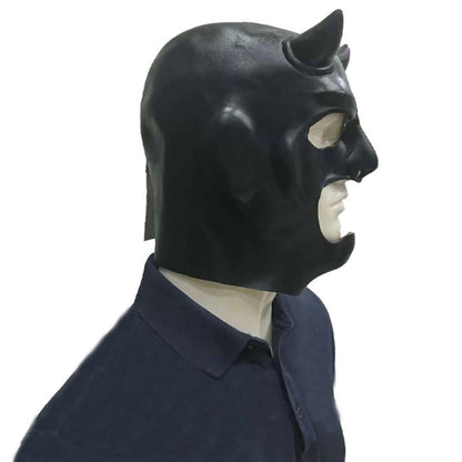 Sexy Women's Full Face Mask, Cat Ear Latex Mask, Halloween Cosplay Prop & Masquerade Costume Headpiece