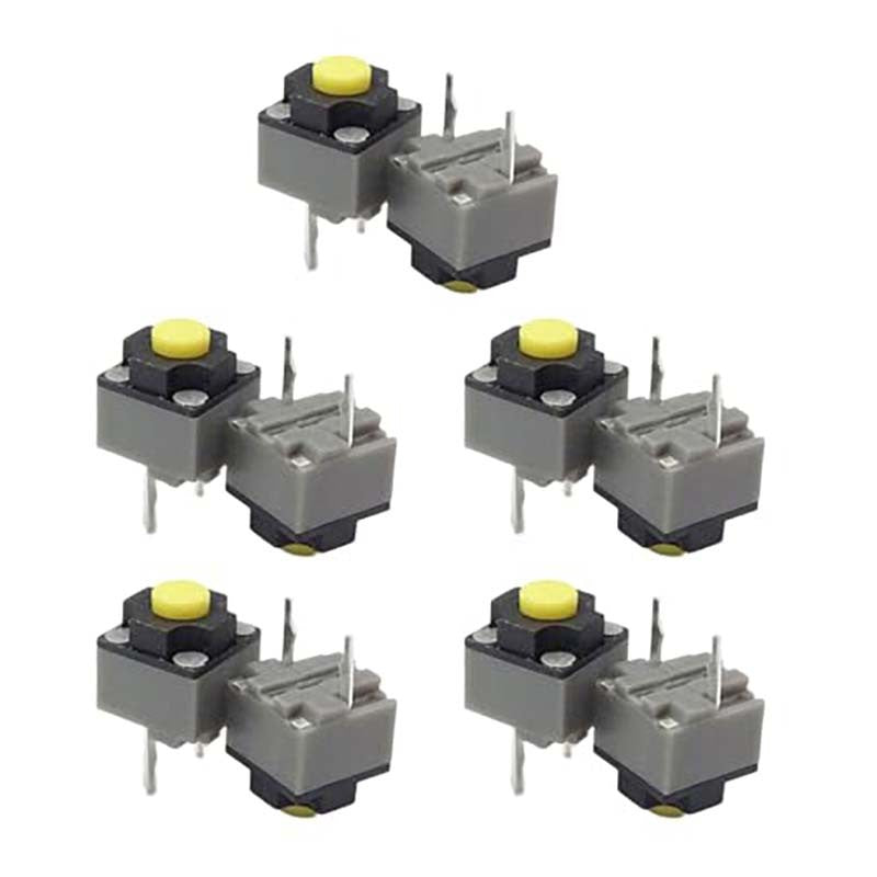 5PCS/10PCS KAILH 6 * 6 * 7.3mm Square Silent Mouse Micro Switch Thundersnake Logitech M330M220M590 Button Accessory
