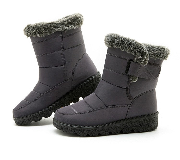 Boots Woman Fashion Winter Boots Women Winter Shoes Women's Snow Boots With Fur Super Warm Footwear Low Heels Middle Botas Mujer
