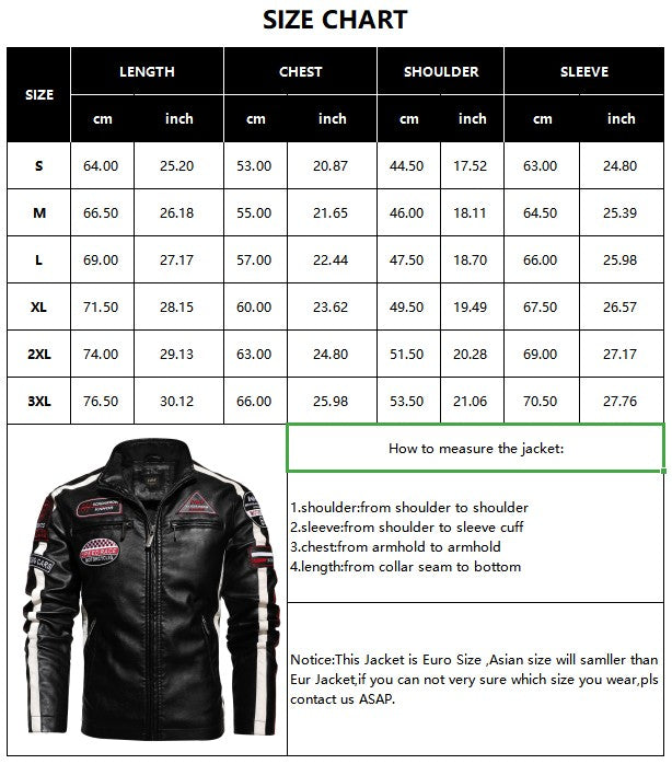 New Motorcycle Jacket For Men In Autumn/Winter 2020 Fashion Casual Leather Embroidered Flight Jacket In Winter Velvet  Pu Jacke