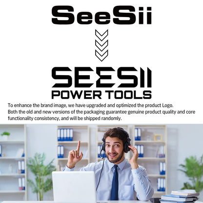 Seesii Chave Elétrica Sem Fio 3/8'' 80Nm Chave Catraca Estendida 6'' Chave de Ângulo Elétrica Chave de Fenda Kit Ferramentas de Reparo Automotivo 12V
