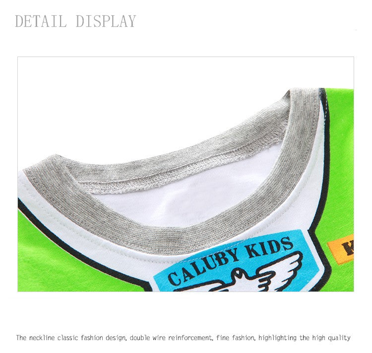 New Kids Pajama Set Cotton Soft Buzz Lightyear Print Loungewear Long Sleeve Pjs Sleepwear for Toddler Boys Girls Nighty