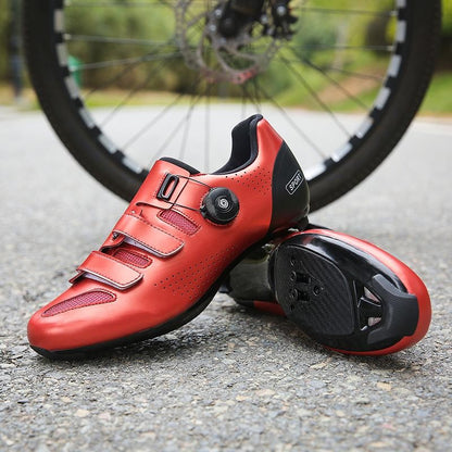 Women Road Cycling Shoes Wear-resistant Bicycle Shoes with Locking Plate Men's Non-slip Outdoor Cycling Sneakers
