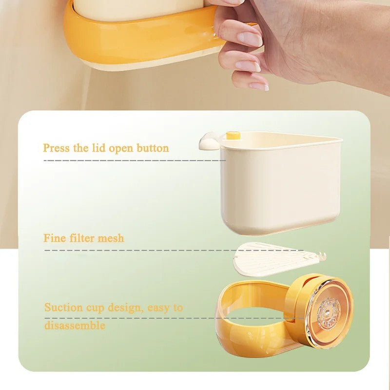 Nova cesta de drenagem com ventosa para pia, cesta de filtro para lavar frutas, escorredor triangular de pia de cozinha para resíduos de alimentos?