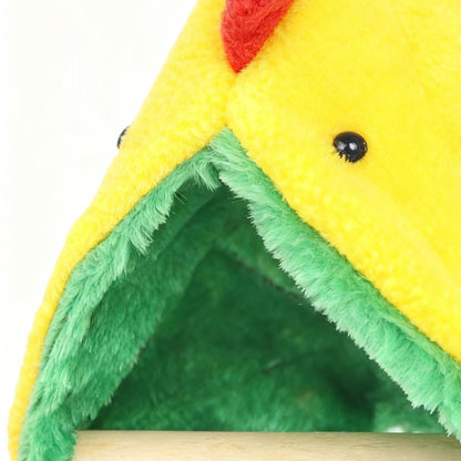 Ninho de Pássaro para Gaiola Pendurável de Inverno Quente Ninho de Descanso de Madeira Triangular para Calopsitas Tentilhões Loja de Animais de Estimação