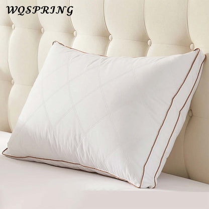 WQSPRING White Pillow Core Home Pillows Washable Pillow Skin-friendly Neck Pillow Cushion Almohadas Dormir ??????? Throw Pillows