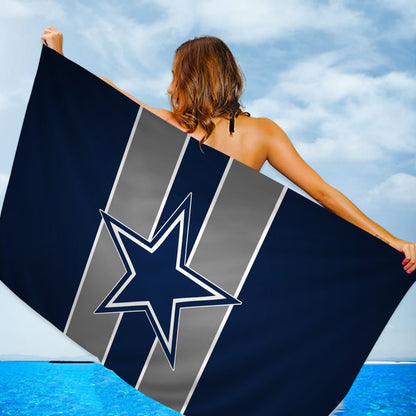 Dallas C-Cowboys Prayer Big Microfiber Beach Towels Quick Dry Towel Sand Beach Towels Pool Towel for Travel Swim Pool Yoga