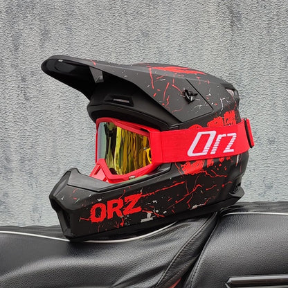 Capacete de motocross off-road, capacete de ciclismo speed downhill DH, capacete full face rally off-road
