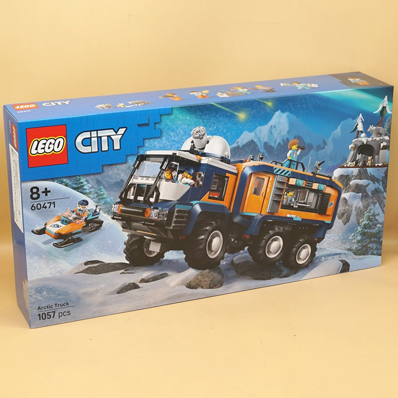 LEGO® City Caminhão Laboratório de Exploração Ártica 60471 5 Minifiguras de Exploradores e 3 Lobos-Árticos de Brinquedo Idades 8+ 1064 Peças
