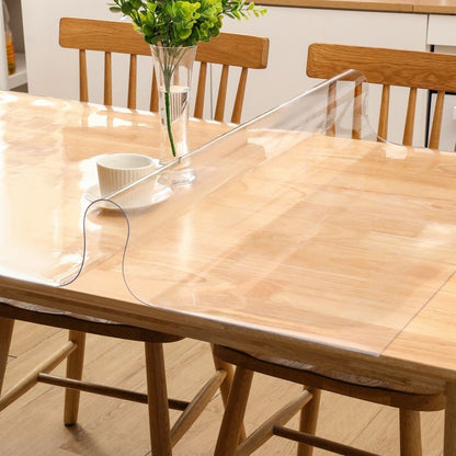 Clear Table ProtectorPlastic Table Cover Protector, Desk Protector Mat, Desk Pad Waterproof PVC   cover table