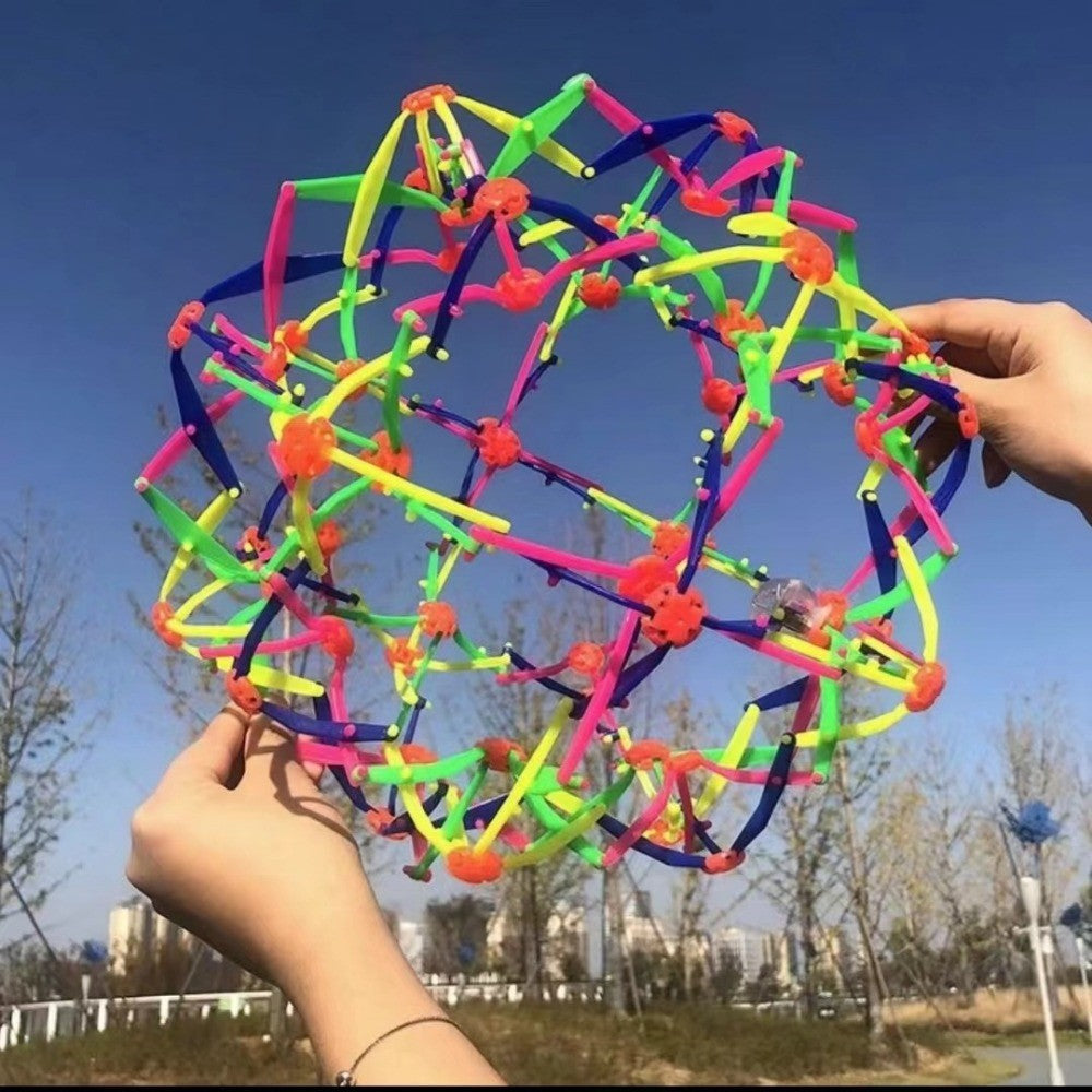 1 Pcs Outdoor Magical Colorful Telescopic Ball for Children Birthday Baby Shower Party Celebration Kindergarten Gift Reward