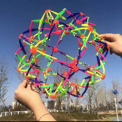 1 Pcs Outdoor Magical Colorful Telescopic Ball for Children Birthday Baby Shower Party Celebration Kindergarten Gift Reward