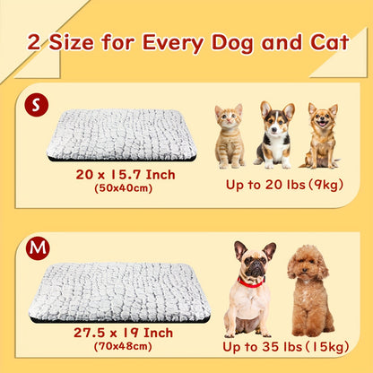 Cama Autorregulável para Gatos, Almofada Aquecedora Macia para Gatos e Cães Interna e Externa, Tapete Térmico Lavável Antiderrapante para Gatos