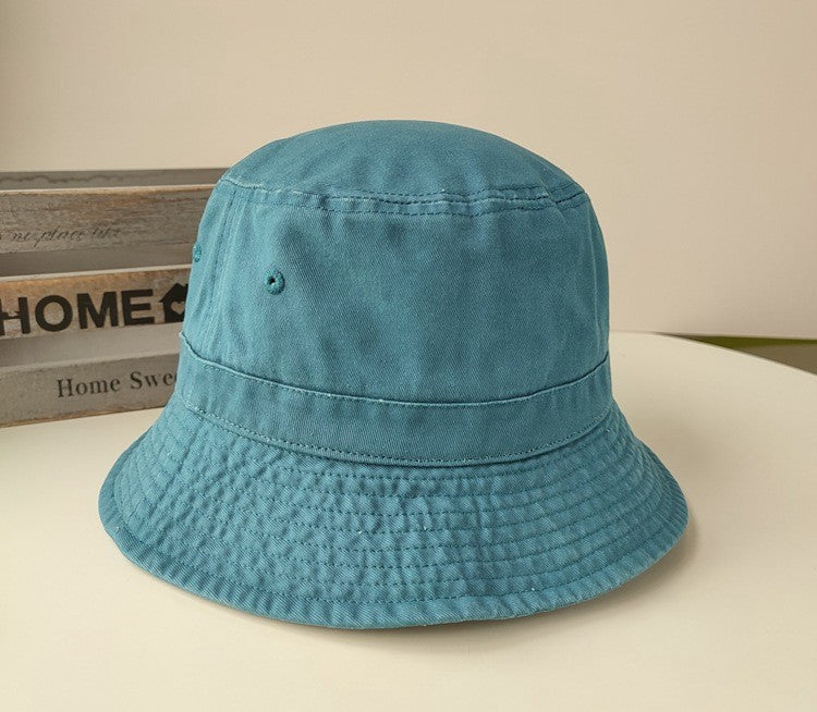 Korean Big Head Washed Denim Bucket Hats Men Cotton Sun Hat Plus Size 64cm Oversize Bob Panama Unisex Big Size Fisherman Cap
