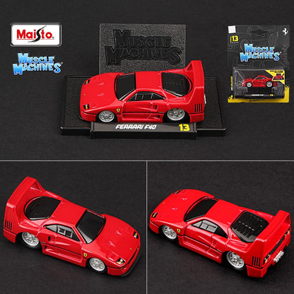 Conjunto de veículos Maisto 1:64 Ferrari Ford Chevrolet Shelby Buick Toyota Audi Nissan Muscle, série de modelos de carros em miniatura Die Cast