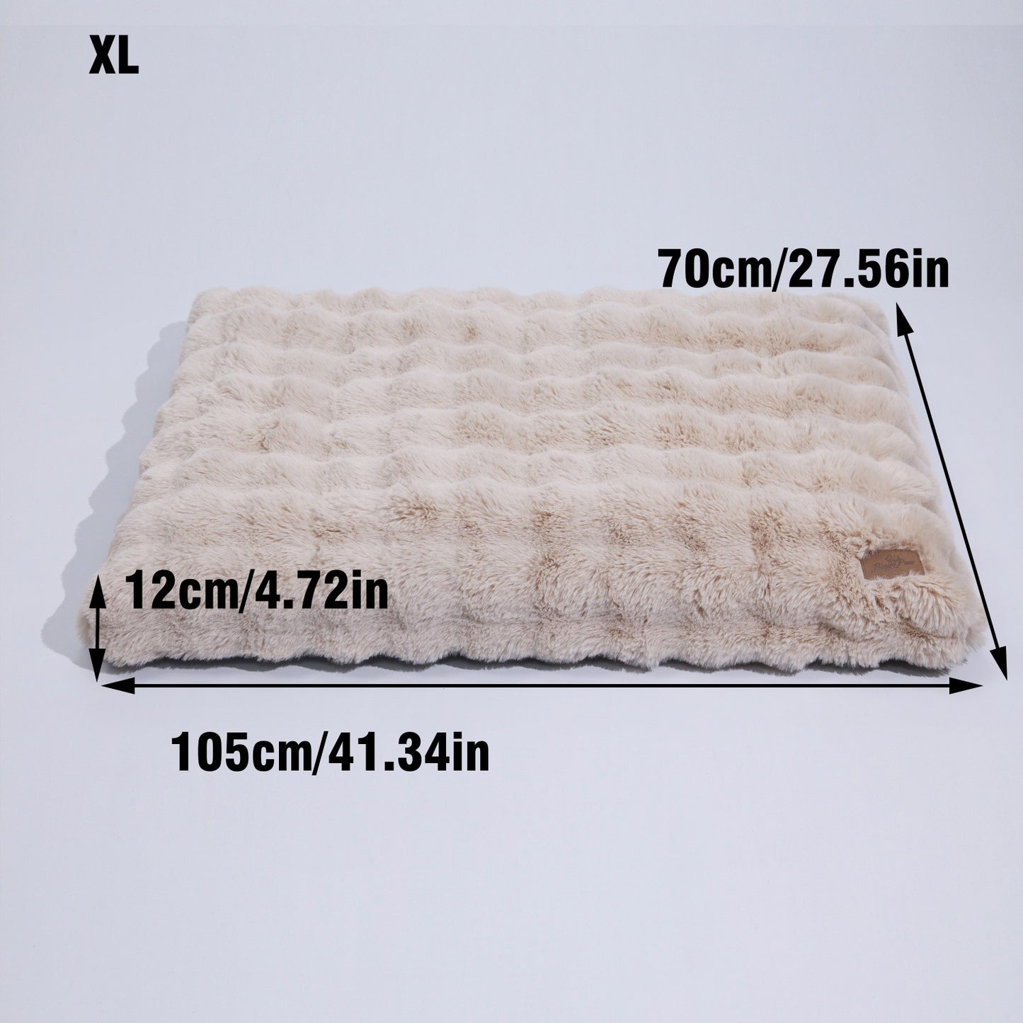 Cama M-4GG para Cães de Pelúcia Ultra Macia Cama Calmante para Gatos Base de Espuma Mais Espessa Cama para Caixas Múltiplas Opções de Tamanho para Cães