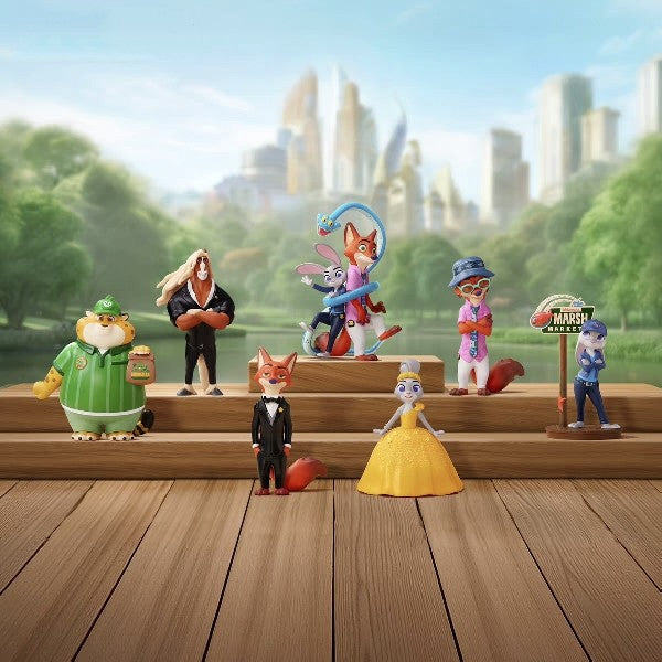 Disney Zootopia 2 Nova Jornada Série Colecionável - Figuras Articuladas Nick & Judy Caixa Surpresa Animado Presente de Filme para Crianças