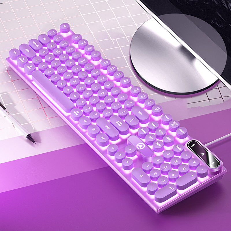 Teclado USB com Fio para Escritório, Digitação Silenciosa, Design Ergonômico para Casa/Negócios/Computador de Mesa, Compatível com PC/Notebook