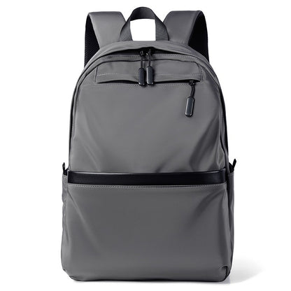 Mochila de negócios masculina de novo estilo, nylon, cor sólida, grande capacidade, mochila escolar para estudantes, mochila de viagem em promoção