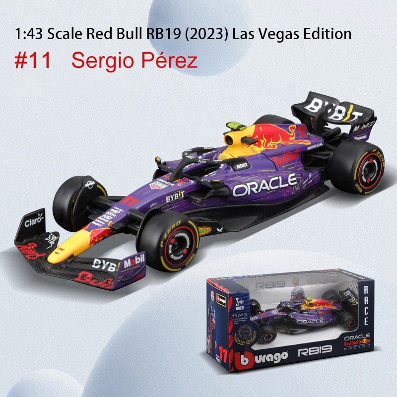 Bburago 1:43 F1 Aston Martin Aramco F1 Team AMR23 2023 #14 Alonso #18 Stroll Carro de Liga Metálica Modelo Fundido Colecionável