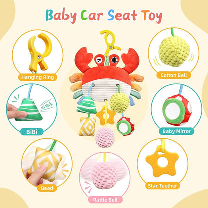 Car Seat Toys Newborn Toys Stroller Toy Baby Toys Carseat Toy for Infants for Carseat Stroller Crib with Music Rattles Teether