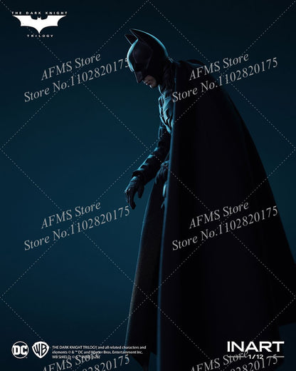 INART 1/12 Boneco Soldado Masculino Batman Christian Bale O Cavaleiro das Trevas Ressurge Herói da Luta Eterna Figura de Ação de 6 Polegadas para Coleção