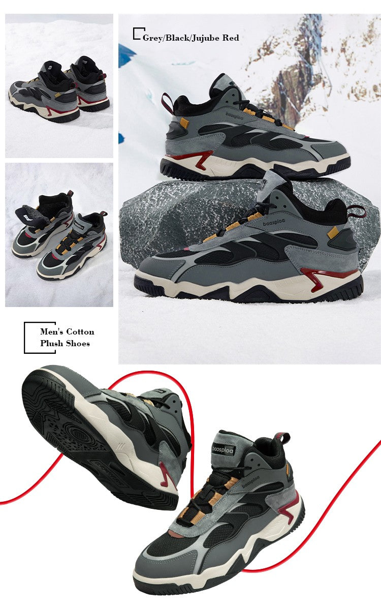 Baasploa New Men's Shoes Outdoors Walking Sneakers Waterproof Shoes Comfort Tenis for Men Non-Slip