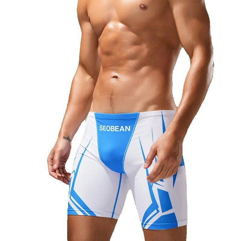 SEOBEAN Men's Low-Waist Boxer Shorts Swimming Trunks Hot Spring Pants Men's Swimsuit Comfortable Briefs Water Sports Gear