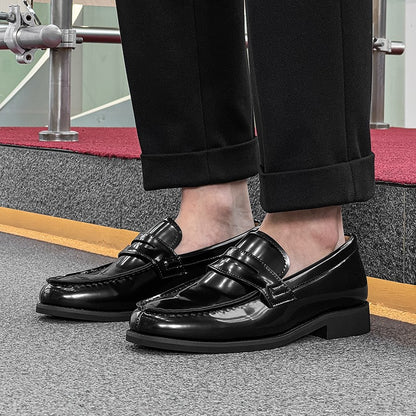 2025New Men Casual Oxford Shoes Genuine Leather Business Tooling Shoes Comfy High Quality Outdoor Antiskid Loafers Walking Shoes