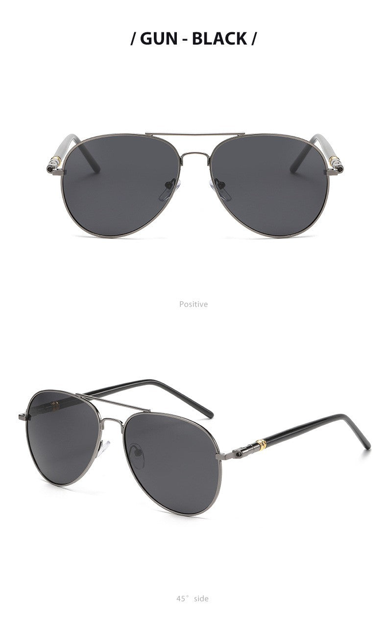 Pilot Men Classic Prescription Reading Sunglasses Black Lens Finished Presbyopic Readers Shade Outdoor Sun Glasses +1.0 to +4.0