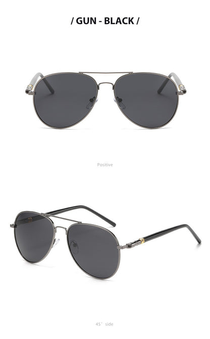 Pilot Men Classic Prescription Reading Sunglasses Black Lens Finished Presbyopic Readers Shade Outdoor Sun Glasses +1.0 to +4.0