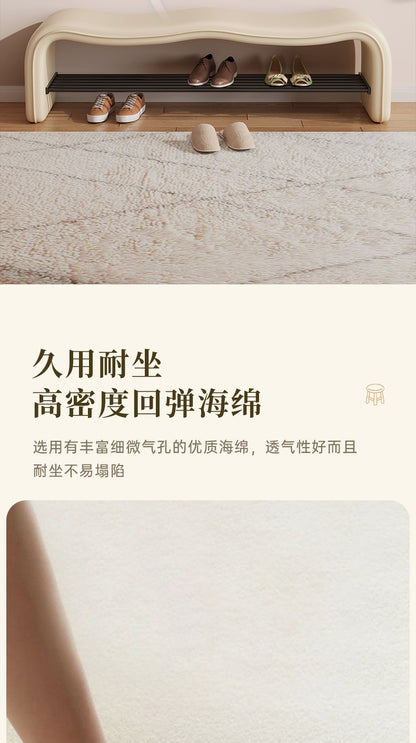 stool can be sat at the door of the home shoe stool shoe rack is integrated wave entry stool enters the door