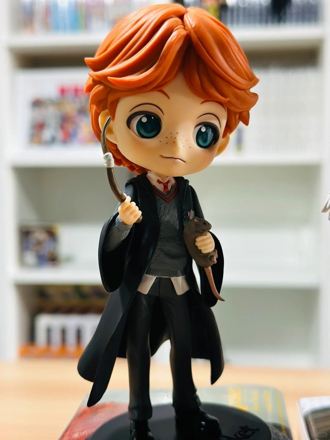 14cm Original Bandai Q Posket Harry Potter Series Versão Personagem Draco Malfoy Hermione Action Figure Anime Colecionável Bonecas Infantis