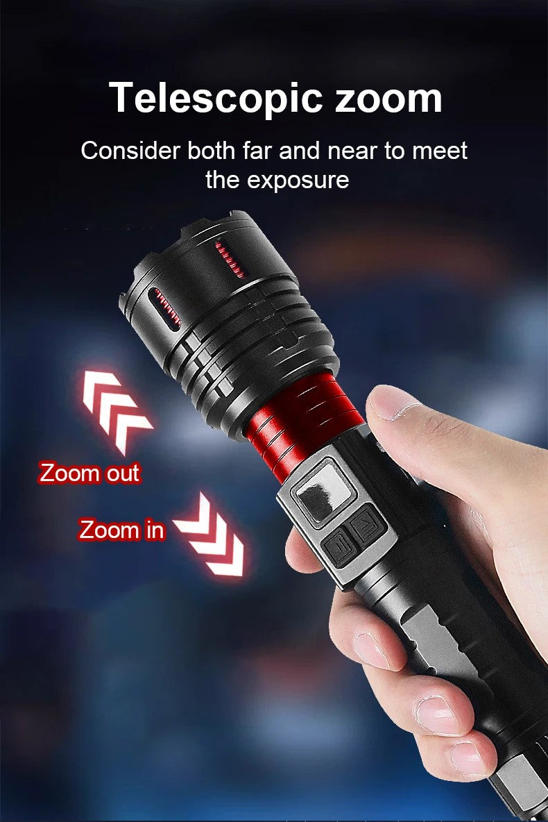 XHP390 Most Powerful Flashlight Usb Rechargeable Led Torch Strong Light Military Tactical Flashlights With Magnet Lantern
