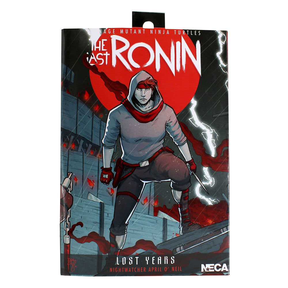 NECA 54408 TMNT The Last Ronin The Lost Years Ultimate April Nightwatcher Boneco de Ação de 7"