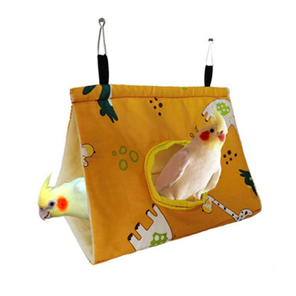 Cama de Rede de Pássaros Quente para Papagaio, Rede Suspensa, Cabana de Veludo, Caverna de Tentilhões, Gaiola, Esconderijo de Pássaros de Pelúcia, Cama de Dormir, Baloiço