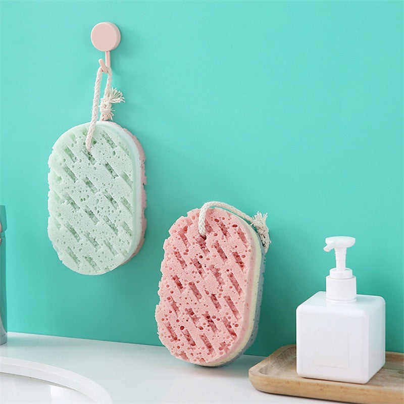 Sponge Bath Ball Shower Rub For Whole Body Exfoliation Massage Brush Scrubber Body Brush Sponge Brush Bathroom 1/2/3PCS