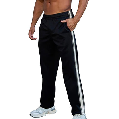 2024 Outono Europa E Estados Unidos Nova Moda Calça Reta Masculina Americana Solta Esporte Estampada Calça de Rua Combinando