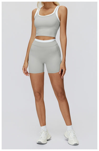 Yoga Shorts Gym Fitness Shorts Woman Training Yoga Clothing Butt Lifting Workout Short Leggings Female Sports Cycling Shorts