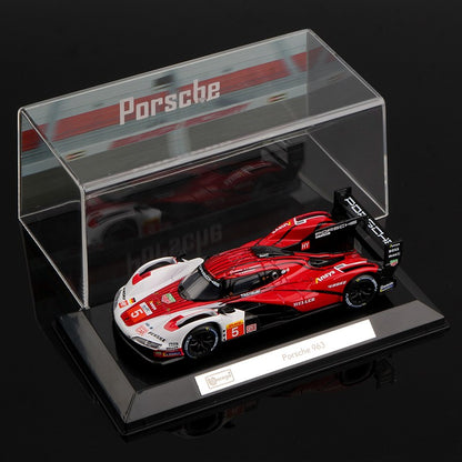 Bburago 1:43 Porsche 963 Modelo de Carro 24h Le Mans Miniatura de Liga Veículos de Brinquedo Diecast Voiture Coleção de Presente