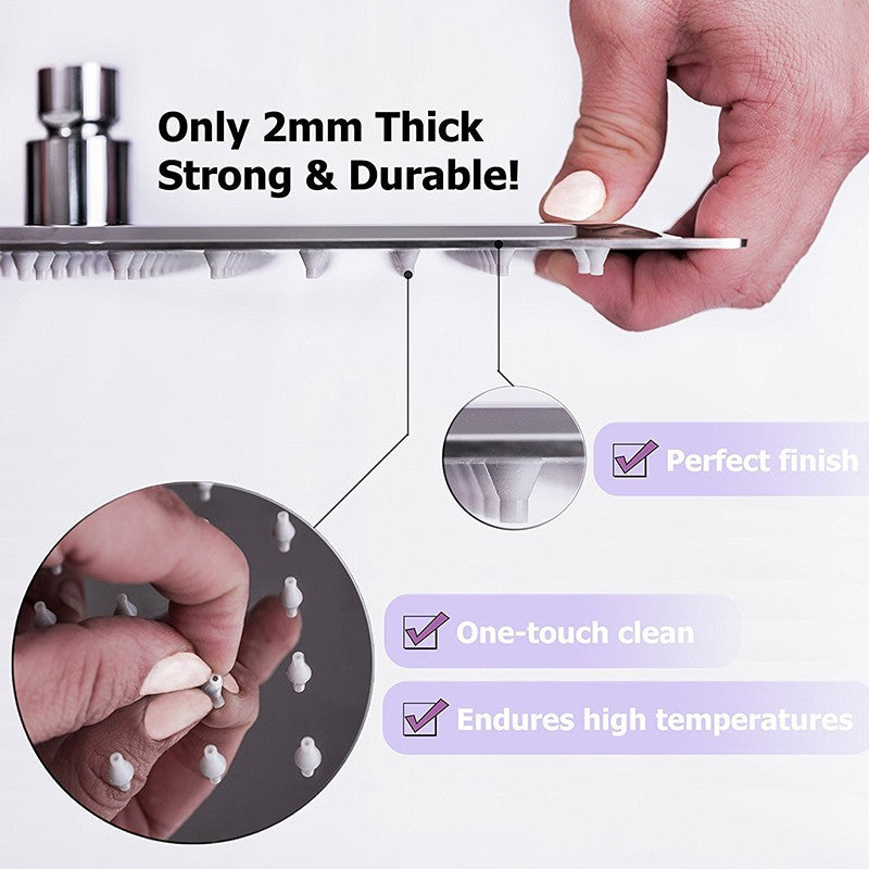 8" 10" 12" Black Silver Golden Stainless Steel High Pressure Waterfall Shower Head Large Flow Pressure Boosting Bathroom Shower
