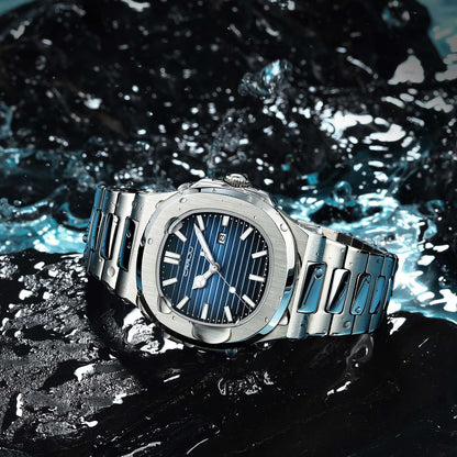 CRRJU  Men Watch 2024 Luxury Top Brand Quartz Watches Business Simple Ultra Thin Luminous Wristwatch Men's Clock Reloj Hombre