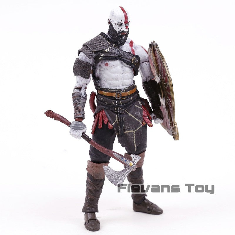 NECA God of War 2018 Kratos & Atreus Ultimate PVC Action Figure Modelo Colecionável Brinquedo 2-pack