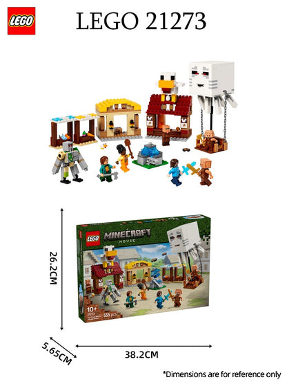 Lego 21273 Souls Balloon Village Attack Minecraft Series Children's Day Building Toy Gift