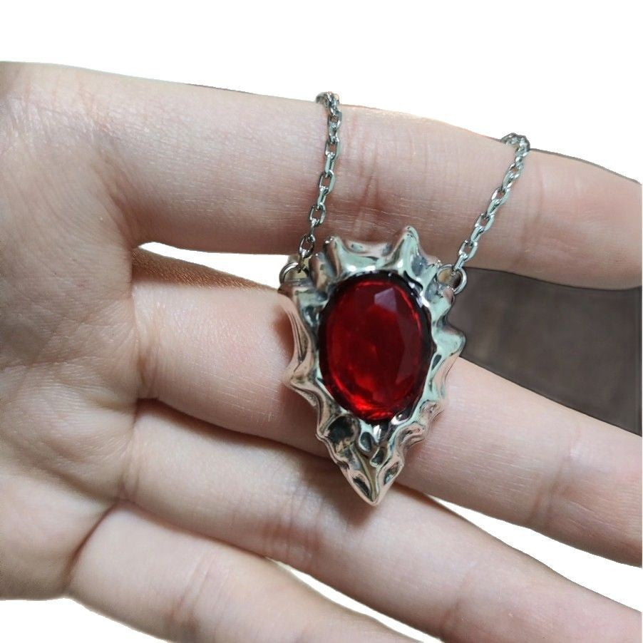 Vergil Dante Devil May Cry Necklace Pendant Metal Cosplay Prop Unisex Anime Jewelry Accessories Gift For Halloween Party