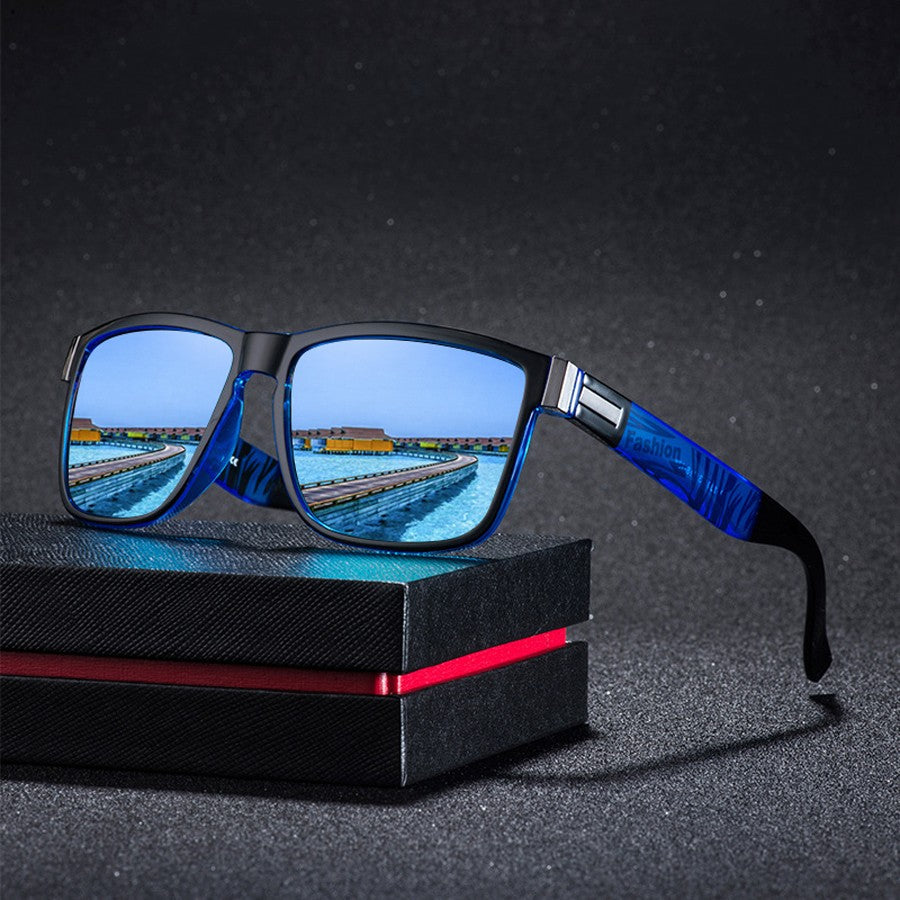 4 PCS Fashion Vintage Pattern Square Sunglasses Men Women Fishing Driving Man Luxury Brand Designer Sun Glasses UV400 Eyewear ?