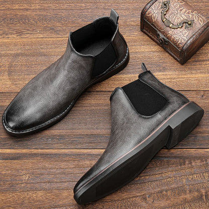 40~46 Botas Masculinas Chelsea Boots Marca Retrô Confortável Moda Masculina