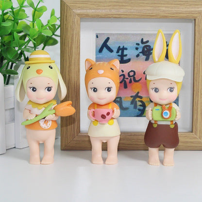 Novos bonecos Sonny Angel de 2025 da série "Enjoy The Moment", em caixas surpresa, mini figuras de anime, enfeites, bonecos de desenho animado, presente de Dia dos Namorados para desktop