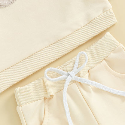 Baby Girl Clothes Newborn Infant Fall Winter Outfits Love Print Long Sleeve Sweatshirts Tops Pants Set 0-24M